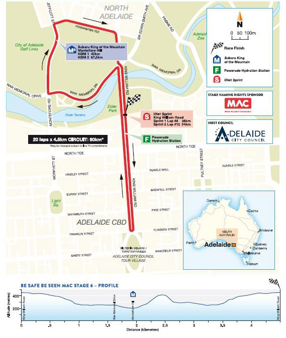 Stage 6 map and profile